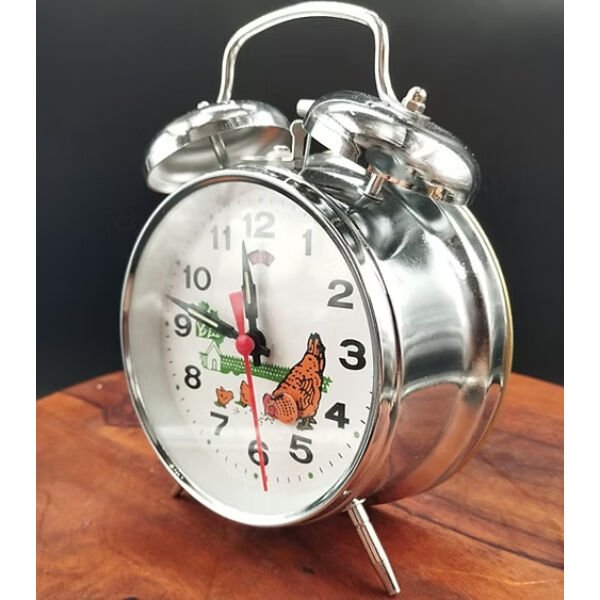 Nostaljik Kurmalı Horozlu Çalar Saat Büyük Boy