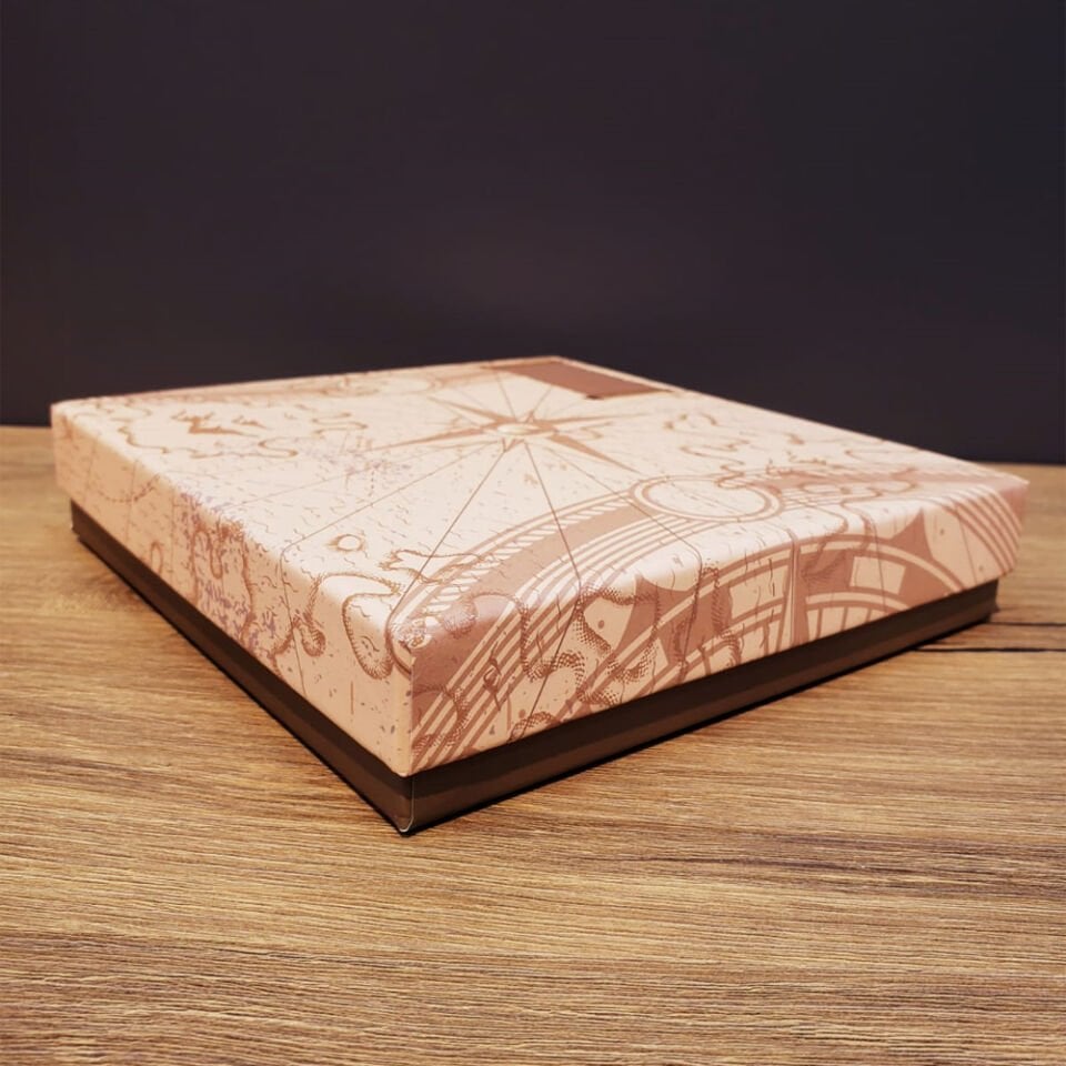 Kırmızı Pusula Tasarım Deri Defter Ve Touchpen Kalem Seti