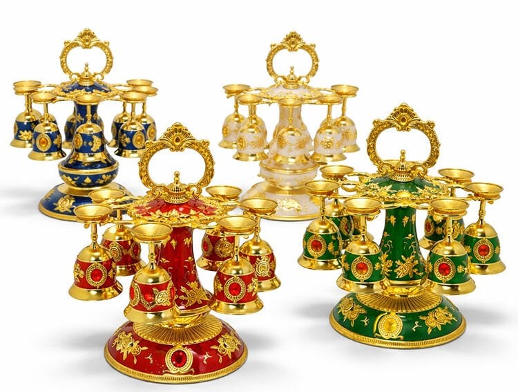 6'lı Lüks Sunum Ve Dekoratif Kadeh Seti