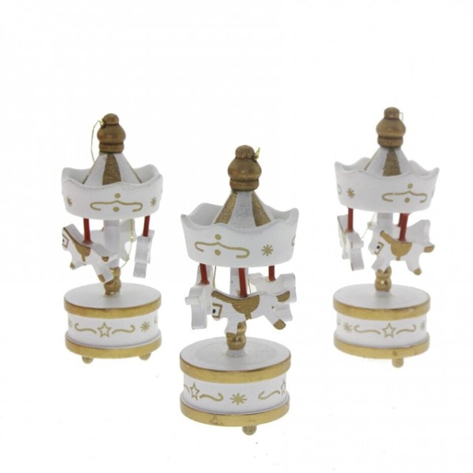 Toptan Dekoratif 6'lı Beyaz Mini Atlı Karınca