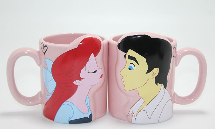 Küçük Deniz Kızı Ariel Ve Prens Eric Çift Kupa Bardak Seti