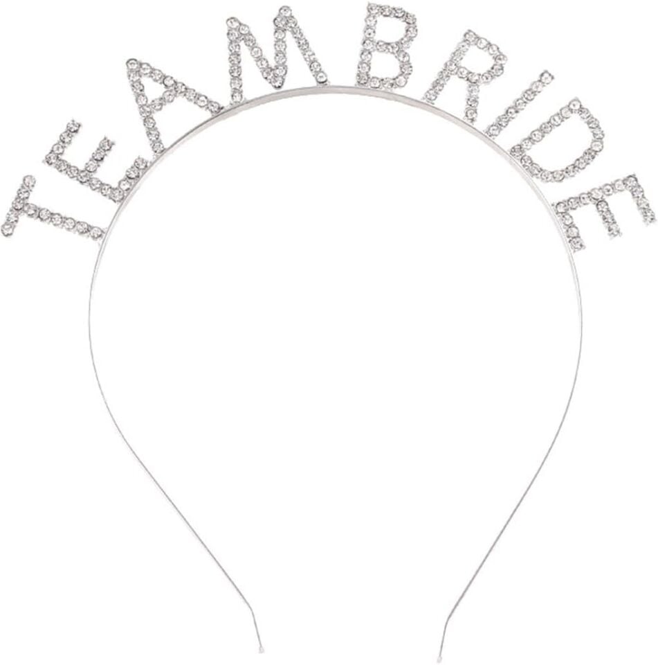 Gümüş Kaplama Kristal Taşlı Team Bride Taç