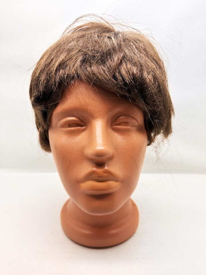 Kahverengi Kısa Kesim İçi Astarlı Erkek Peruğu